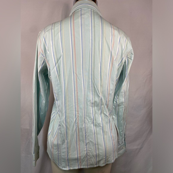 Van Heusen Stretch Long Sleeve Button Up Blouse Women’s Large - Picture 2 of 4